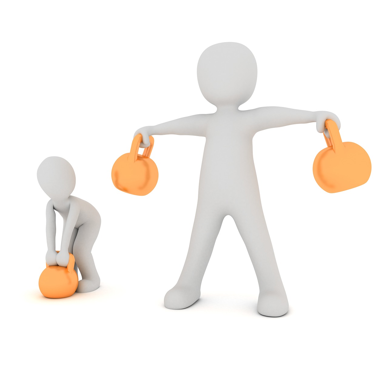 Arm exercise with weights