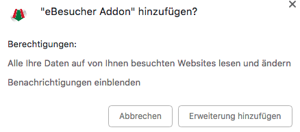 Grant permissions in Chrome