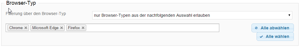 Filter by Browser