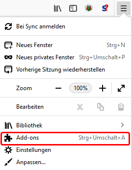 NoScript Addon in browser NavBar NoScript Addon