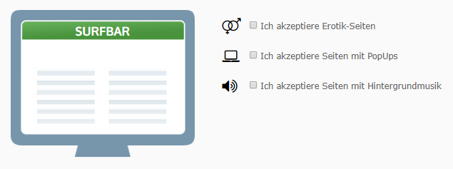 Settings in the member area