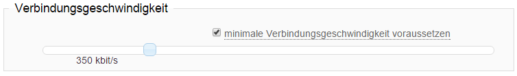 Require Minimum Connection Speed
