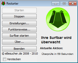 eBesucher Restarter screenshot