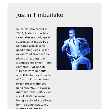 Justin Timberlake - Media & News