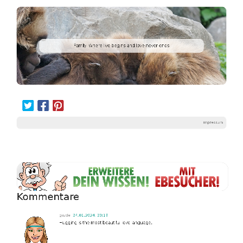 Family: Where live begins and love never ends - Health & Wellness