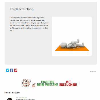 Thigh stretching - Sport